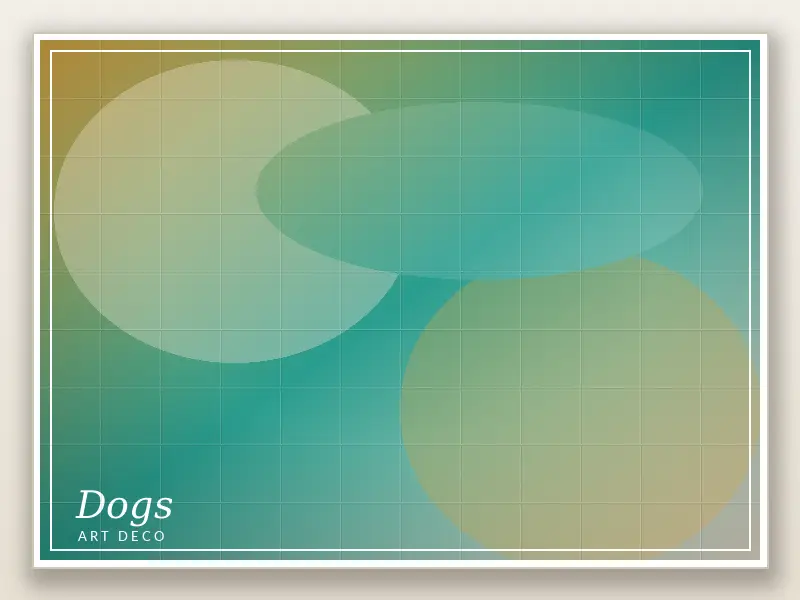 Dogs Art Deco 3