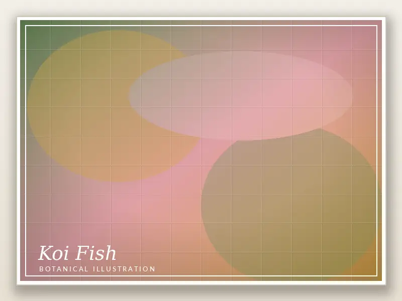 Koi Fish Botanical Illustration 3