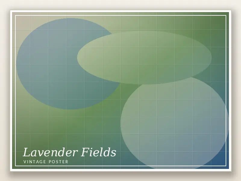 Lavender Fields Vintage Poster 3