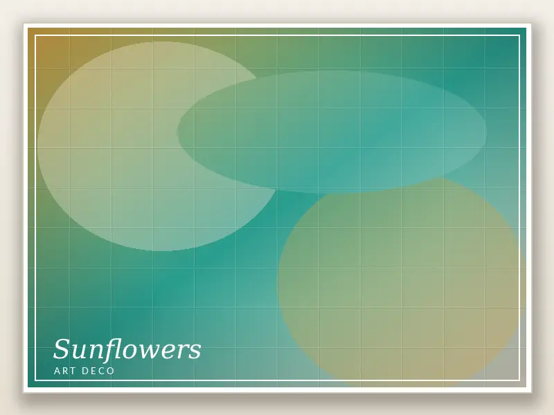 Sunflowers Art Deco 4