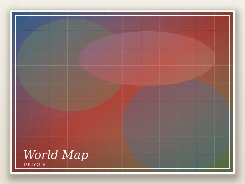 World Map Ukiyo E 4