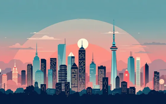 Vector Flat visual style preview